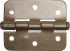 Петля накладная стальная "ПН-60", цвет бронзовый металлик, универсальная, 60мм - Петля накладная стальная "ПН-60", цвет бронзовый металлик, универсальная, 60мм