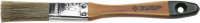Кисть плоская ЗУБР "ЛАЗУРЬ-МАСТЕР", смешанная щетина, деревянная ручка, 20 мм