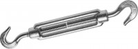 Талреп ЗУБР DIN 1480, крюк-крюк, оцинкованный, кованая натяжная муфта, М5, ТФ5, 20 шт
