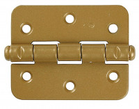 Петля накладная стальная "ПН-60", цвет золотой металлик, универсальная, 60мм