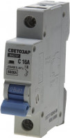 Выключатель автоматический СВЕТОЗАР 1-полюсный, 20 A, "B", откл. сп. 6 кА, 230 / 400 В