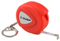 Рулетка-фонарик ЗУБР «Мастер», компактная, с кольцом для ключей, 2мх6мм