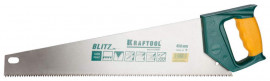 Ножовка KRAFTOOL «Pro» "BLITZ" закал прямой зуб S-RL, 7/8 TPI, 450 мм - Ножовка KRAFTOOL «Pro» "BLITZ" закал прямой зуб S-RL, 7/8 TPI, 450 мм