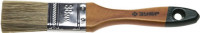 Кисть плоская ЗУБР "ЛАЗУРЬ-МАСТЕР", смешанная щетина, деревянная ручка, 38 мм