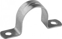 Скобы СВЕТОЗАР металлические для крепления металлорукава d=20 мм, двухлапковые, 50шт