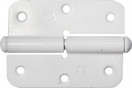 Петля накладная стальная "ПН-85", цвет белый, правая, 85мм - Петля накладная стальная "ПН-85", цвет белый, правая, 85мм