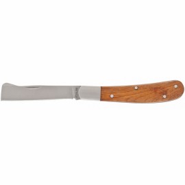 Нож садовый, 173 мм, складной, копулировочный, деревянная рукоятка PALISAD - Нож садовый, 173 мм, складной, копулировочный, деревянная рукоятка PALISAD