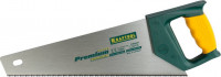 Ножовка KRAFTOOL «Pro» "PREMIUM" для тонкого пиления,по дереву,пвх,пластику,универс,наклон,закал,мелкий зуб,350 мм