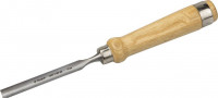 Стамеска-долото ЗУБР «Эксперт» полукруглая с деревянной ручкой, хромованадиевая сталь, 12 мм