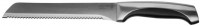 Нож LEGIONER "FERRATA" хлебный, рукоятка с металлическими вставками, лезвие из нержавеющей стали, 200 мм