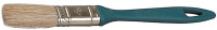 Кисть плоская ЗУБР "УНИВЕРСАЛ-МАСТЕР" "КП-11", натуральная щетина, пластмассовая ручка, 20 мм