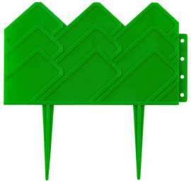 Бордюр декоративный GRINDA для клумб, 14х310см, зеленый - Бордюр декоративный GRINDA для клумб, 14х310см, зеленый