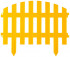 Забор декоративный GRINDA "АР ДЕКО", 28x300см, желтый - Забор декоративный GRINDA "АР ДЕКО", 28x300см, желтый