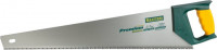 Ножовка KRAFTOOL «Pro»"PREMIUM", 3-х гранный, закаленный зуб, двухкомп пластик ручка, для твердой древесины,7TPI, 550 мм