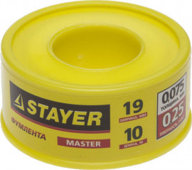 Фумлента STAYER «Master», плотность 0,25 г/см3, 0,075ммх19ммх10м - Фумлента STAYER «Master», плотность 0,25 г/см3, 0,075ммх19ммх10м