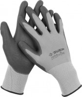 Перчатки ЗУБР «Мастер» для точных работ с полиуретановым покрытием, размер S (7)