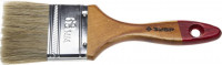Кисть плоская ЗУБР "УНИВЕРСАЛ-МАСТЕР", натуральная щетина, деревянная ручка, 63 мм