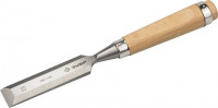 Стамеска-долото ЗУБР «Эксперт» с деревянной ручкой, хромованадиевая, 28 мм