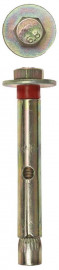 Болт анкерный ЗУБР с пластиковым кольцом, желтопассивированный, 6,0х60мм, ТФ6, 4шт - Болт анкерный ЗУБР с пластиковым кольцом, желтопассивированный, 6,0х60мм, ТФ6, 4шт