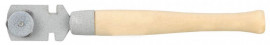 Стеклорез роликовый, 3 режущих элемента, с деревянной ручкой - Стеклорез роликовый, 3 режущих элемента, с деревянной ручкой