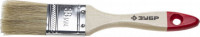 Кисть плоская ЗУБР "УНИВЕРСАЛ-«Стандарт» ", натуральная щетина, деревянная ручка, 38 мм