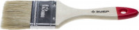Кисть плоская ЗУБР "УНИВЕРСАЛ-«Стандарт» ", натуральная щетина, деревянная ручка, 63 мм