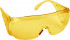 Очки защитные, поликарбонатная монолинза с боковой вентиляцией, желтые - Очки защитные, поликарбонатная монолинза с боковой вентиляцией, желтые