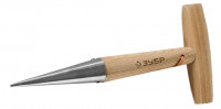 Конус ЗУБР «Эксперт» посадочный из нержавеющей стали, деревянная ручка из ясеня, 125x35x290мм