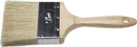 Кисть плоская STAYER "UNIVERSAL-LUX", светлая натуральная щетина, деревянная ручка, 100 мм