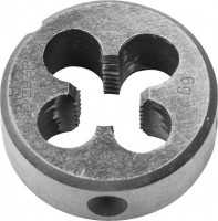 Плашка ЗУБР «Эксперт» круглая машинно-ручная для нарезания метрической резьбы, мелкий шаг, М10 x 1,25