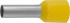 Наконечник СВЕТОЗАР штыревой, изолированный, для многожильного кабеля, желтый, 6,0 мм2, 10шт - Наконечник СВЕТОЗАР штыревой, изолированный, для многожильного кабеля, желтый, 6,0 мм2, 10шт