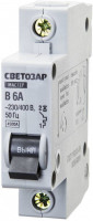 Выключатель СВЕТОЗАР автоматический, 1-полюсный, "B" (тип расцепления), 63 A, 230 / 400 В