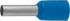 Наконечник СВЕТОЗАР штыревой, изолированный, для многожильного кабеля, синий, 2,5 мм2, 25шт - Наконечник СВЕТОЗАР штыревой, изолированный, для многожильного кабеля, синий, 2,5 мм2, 25шт