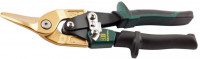 Ножницы KRAFTOOL TITAN по твердому мет, двойная рычаж передача, Cr-Mo, титан покрытие, двухкомп ручка, левые, 250 мм