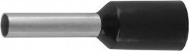 Наконечник СВЕТОЗАР штыревой, изолированный, для многожильного кабеля, черный, 1,5 мм2, 25шт - Наконечник СВЕТОЗАР штыревой, изолированный, для многожильного кабеля, черный, 1,5 мм2, 25шт