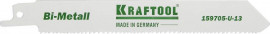 Полотно KRAFTOOL «Industrie Qualitat» для эл/ножовки, Bi-Metall, по металлу, дереву, шаг 1,8-2,5мм, 130мм - Полотно KRAFTOOL «Industrie Qualitat» для эл/ножовки, Bi-Metall, по металлу, дереву, шаг 1,8-2,5мм, 130мм