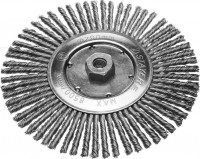 Щетка STAYER дисковая для УШМ, сплет в пучки стальн зак провол 0,5мм, 200мм/М14