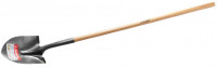 Лопата ЗУБР «Мастер» ЗАВИДОВО штыковая, деревянный черенок из дуба, пластиковая рукоятка, 290х210x1200мм
