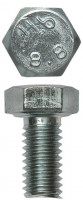 Болт ЗУБР с шестигранной головкой, DIN 933, класс прочности 8.8, оцинкованный, M5x10 мм, ТФ6, 16 шт.