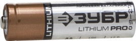 Батарейка ЗУБР "Lithium PRO", литиевая Li-FeS2, "AA", 1,5 В, 4шт - Батарейка ЗУБР "Lithium PRO", литиевая Li-FeS2, "AA", 1,5 В, 4шт