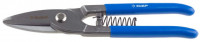 Ножницы ЗУБР «Эксперт» по металлу цельнокованые, усиленные, прямые, 220 мм