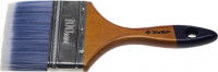 Кисть плоская ЗУБР "АКВА-МАСТЕР", искусственная щетина, деревянная ручка, 100 мм