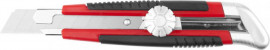 Нож URAGAN с выдвижным сегментированным лезвием, двухкомп корпус, механический фиксатор, инструментальная сталь, 18 мм - Нож URAGAN с выдвижным сегментированным лезвием, двухкомп корпус, механический фиксатор, инструментальная сталь, 18 мм