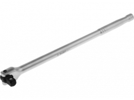 Вороток ЗУБР «Мастер» перекидной для торцовых головок (1/2"), Cr-V, хроматированное покрытие, 380мм - Вороток ЗУБР «Мастер» перекидной для торцовых головок (1/2"), Cr-V, хроматированное покрытие, 380мм