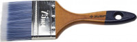 Кисть плоская ЗУБР "АКВА-МАСТЕР", искусственная щетина, деревянная ручка, 75 мм