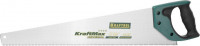 Ножовка KRAFTOOL «Expert» "KraftMax" "SuperMax", универсал быстрый рез, универсал закален крупный зуб, 6/7 TPI, 500 мм