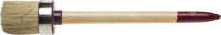 Кисть круглая ЗУБР "УНИВЕРСАЛ - МАСТЕР", светлая щетина, деревянная ручка, №10х40 мм
