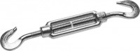 Талреп ЗУБР DIN 1480, крюк-крюк, оцинкованный, кованая натяжная муфта, М14, ТФ5, 3 шт