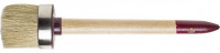 Кисть круглая ЗУБР "УНИВЕРСАЛ - МАСТЕР", светлая щетина, деревянная ручка, №18х60 мм