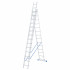 Лестница, 3 х 14 ступеней, алюминиевая, трехсекционная СИБРТЕХ Pоссия - Лестница, 3 х 14 ступеней, алюминиевая, трехсекционная СИБРТЕХ Pоссия